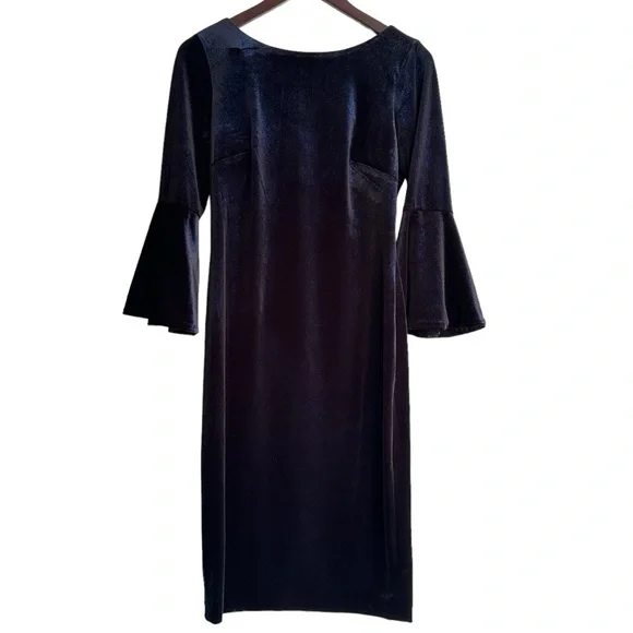Calvin Klein | Dresses | Calvin Klein Blue Velvet Dress Size 6 | Poshmark
